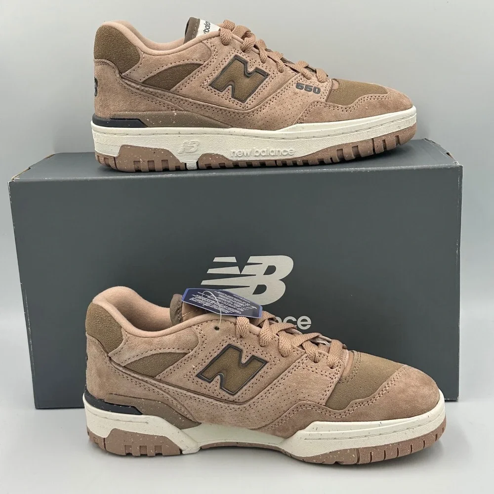New Balance 550 Brown Suede Shoe BBW550RD Neutral Minimal Streetwear Women 6 NIB - Picture 5 of 12
